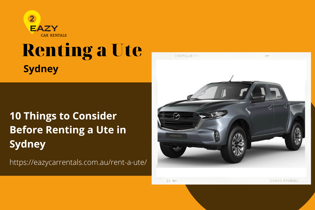 Renting a Ute in Sydney